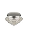 30ml Acrylic Jar – PMMA Plastic – Clear – Silver Acrylic Screw Closure with Shive - Jars