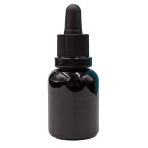 30ml – Gloss PETG Black bottle with dropper - Bottles