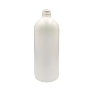 500ml Boston Bottle – HDPE Plastic (24mm Neck) – Solid White – No Closure - Packaging