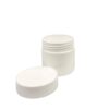 50g Cosmo Jar – PP Plastic – Solid White – With Closure - Jars