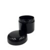 50g Venice Jar – PP Plastic – Solid Black – With Closure - Jars