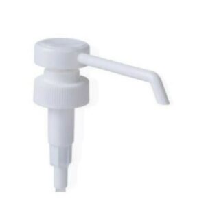 Long Nose Lotion Pump – Metal Spring – Plastic (24mm Neck) Solid White - Closures for Bottles
